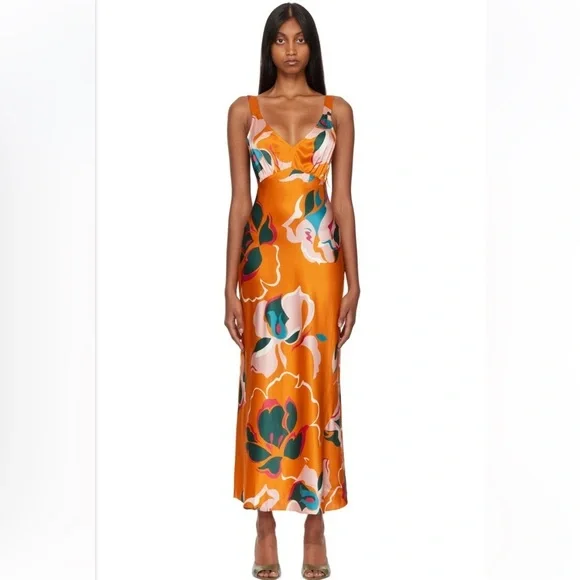 chinese dress ladies Daytona Pleated Floral Maxi Dress